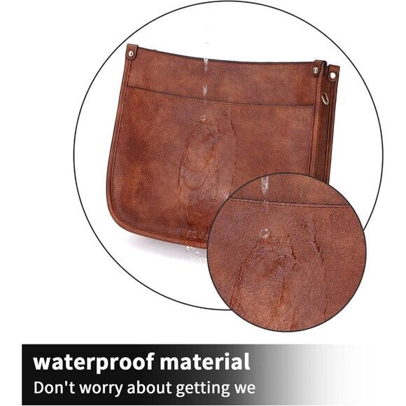 Women Crossbody Bag Vegan Leather Adjustable Straps Shoulder Travel Purse - Picture 5 of 9